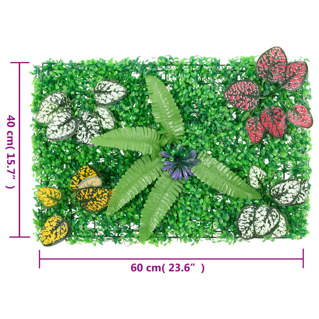   Recinzione Piante Artificiali 6 pz Verde 40x60 cm