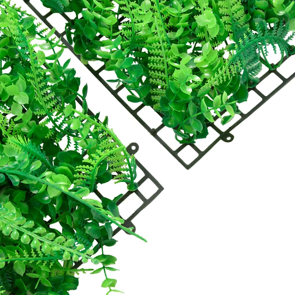   Recinzione Foglie Felce Artificiali 6 pz Verde 40x60 cm