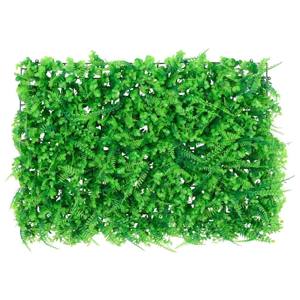   Recinzione Foglie Felce Artificiali 24 pz Verde 40x60 cm