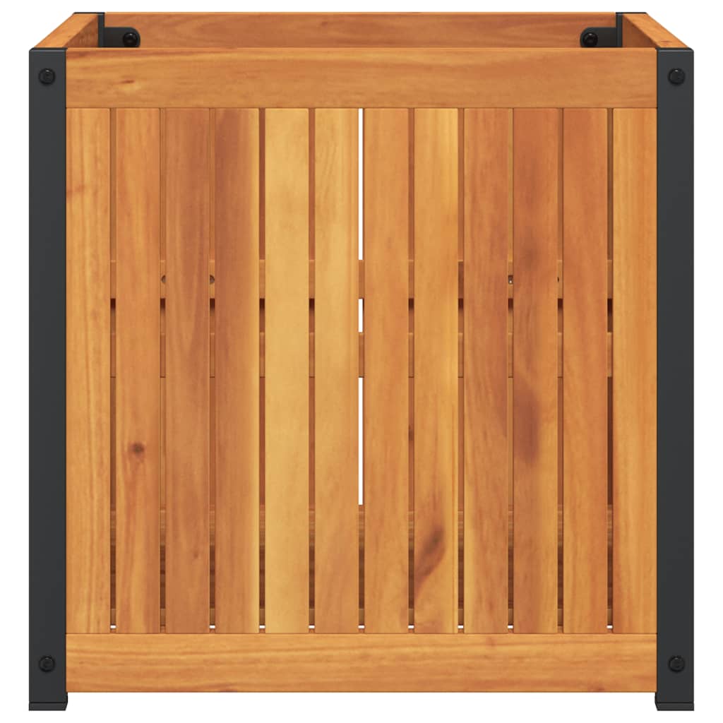 Fioriera da Giardino 45x45x44 cm in Legno Massello di Acacia