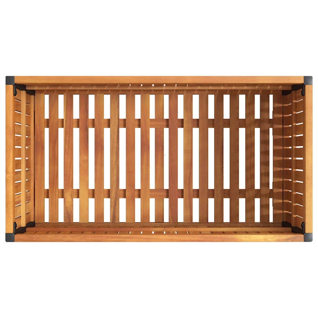 Fioriera da Giardino 85x45x44 cm in Legno Acacia e Acciaio