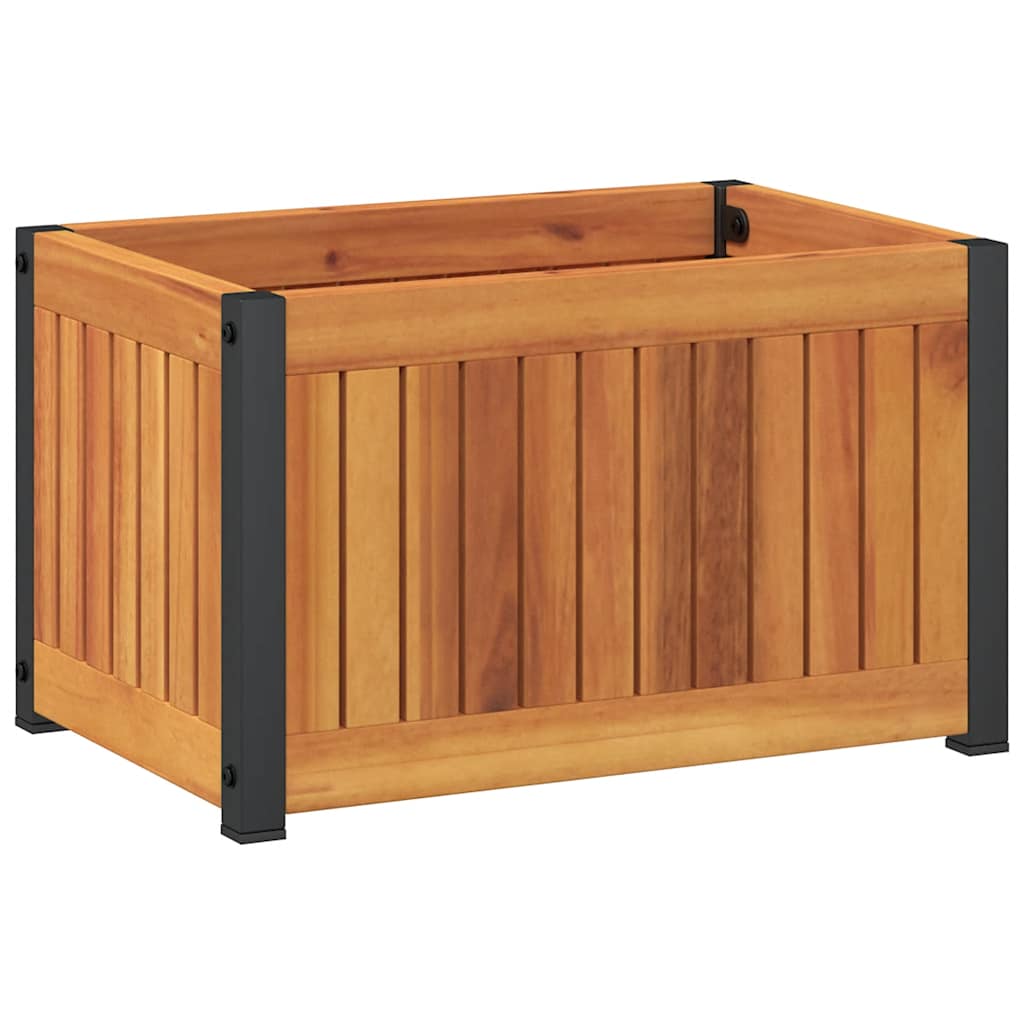 Fioriera da Giardino 45x30x27,5 cm in Legno Massello di Acacia