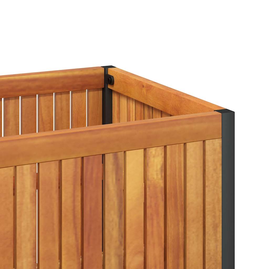 Fioriera da Giardino 45x30x27,5 cm in Legno Massello di Acacia