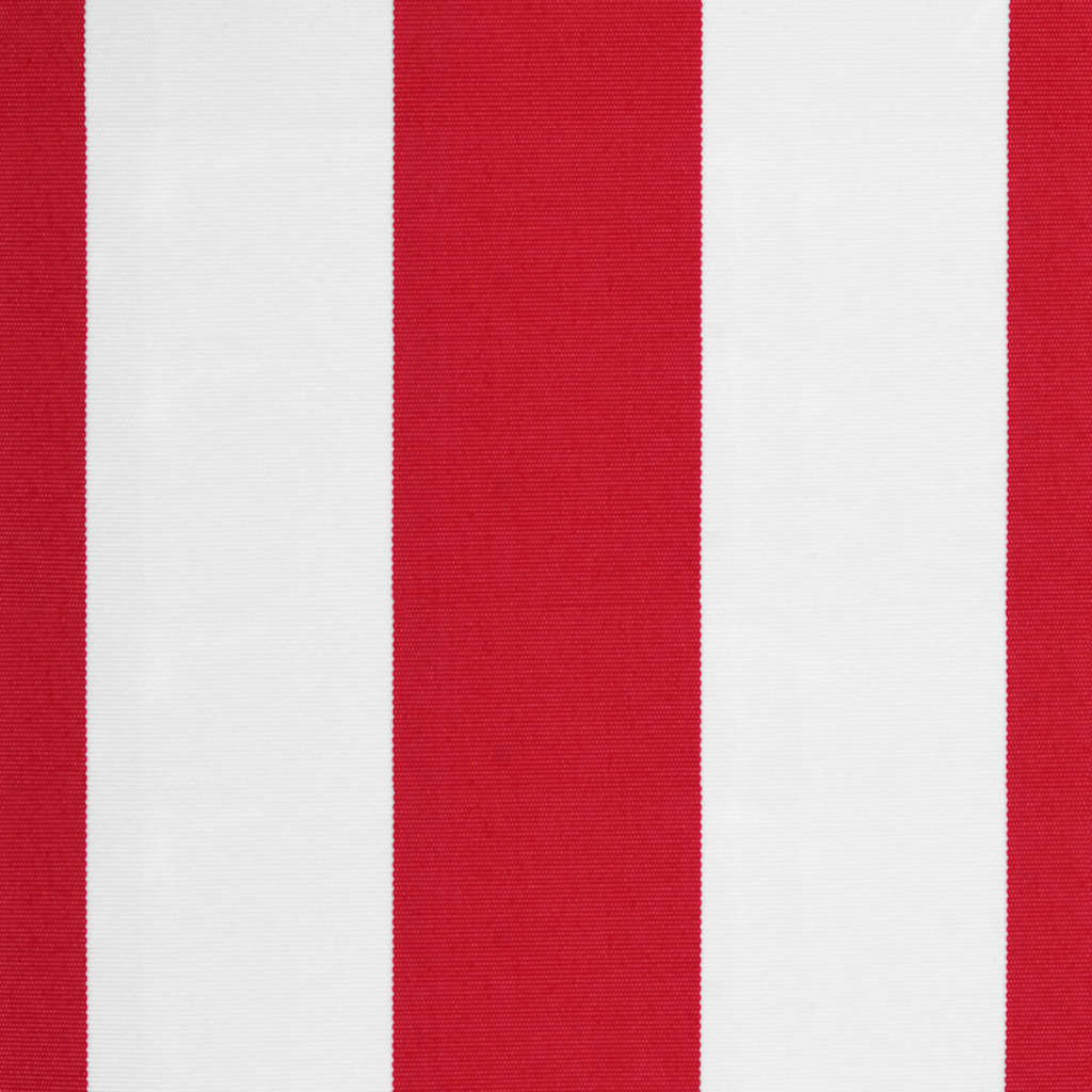 Tessuto di Ricambio per Tenda da Sole Rosso e Bianco 350x250 cm Poliestere