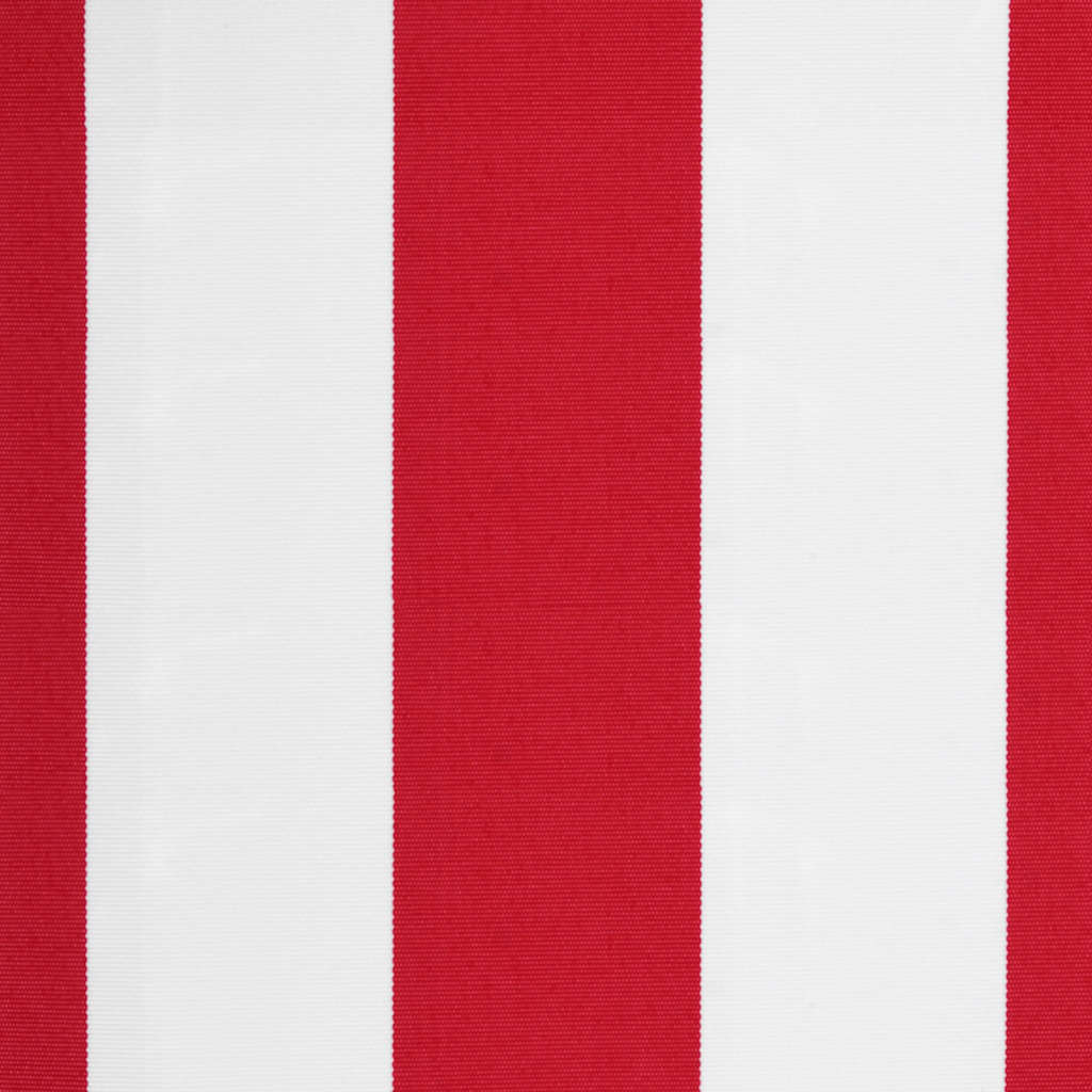 Tessuto di Ricambio per Tenda da Sole Rosso e Bianco 400x350 cm Poliestere