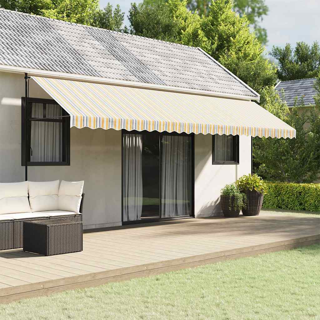 Tessuto di Ricambio per Tenda da Sole Multicolore 600x350 cm Poliestere
