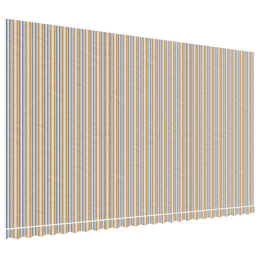 Tessuto di Ricambio per Tenda da Sole Multicolore 600x350 cm Poliestere