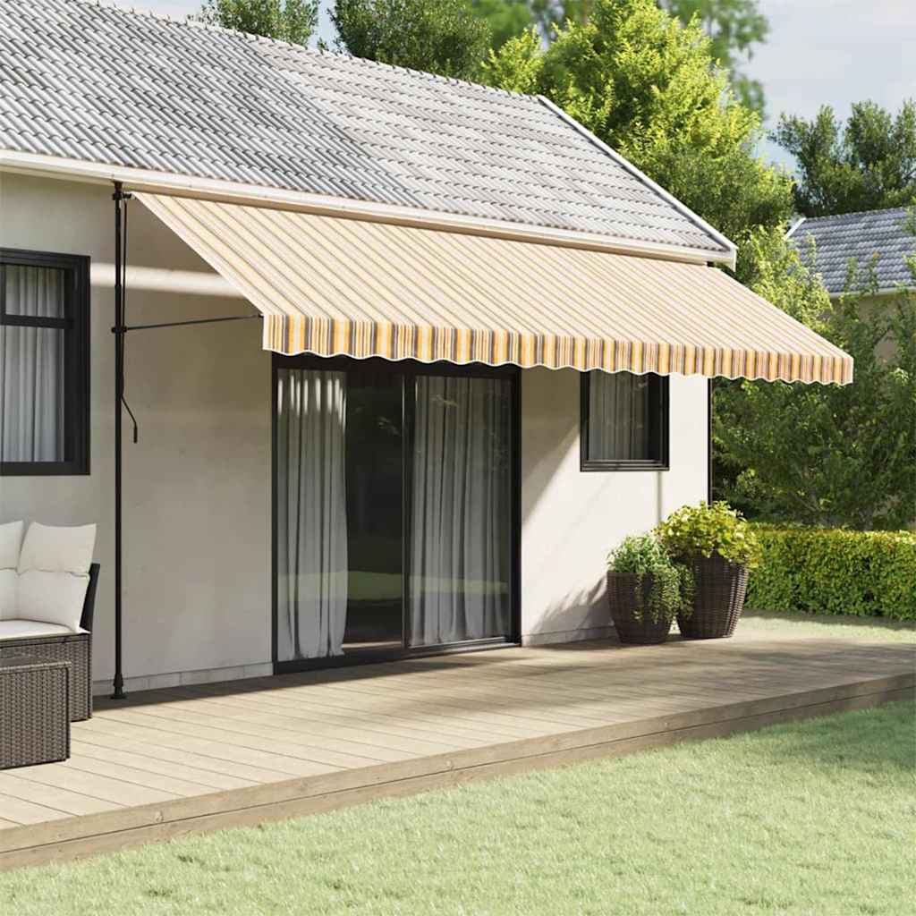 Tessuto di Ricambio per Tenda da Sole Multicolore 500x300 cm Poliestere.