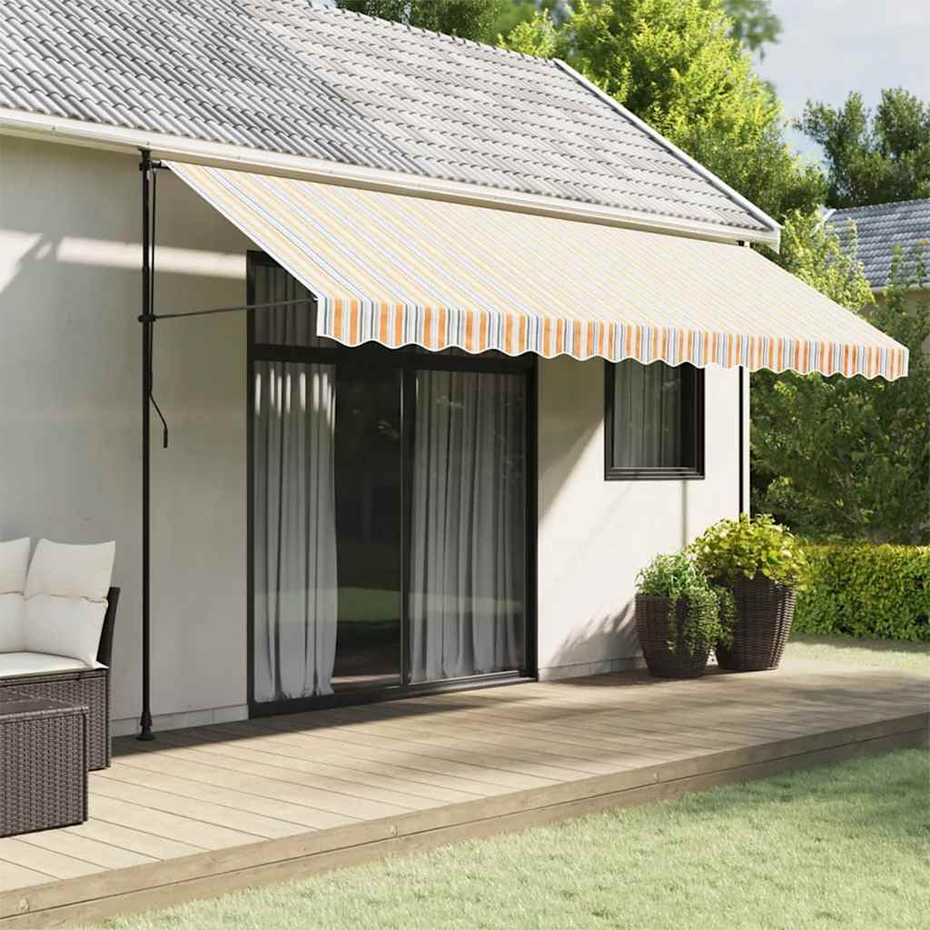 Tessuto Ricambio per Mantovana Tenda Strisce Multicolore 450 cm