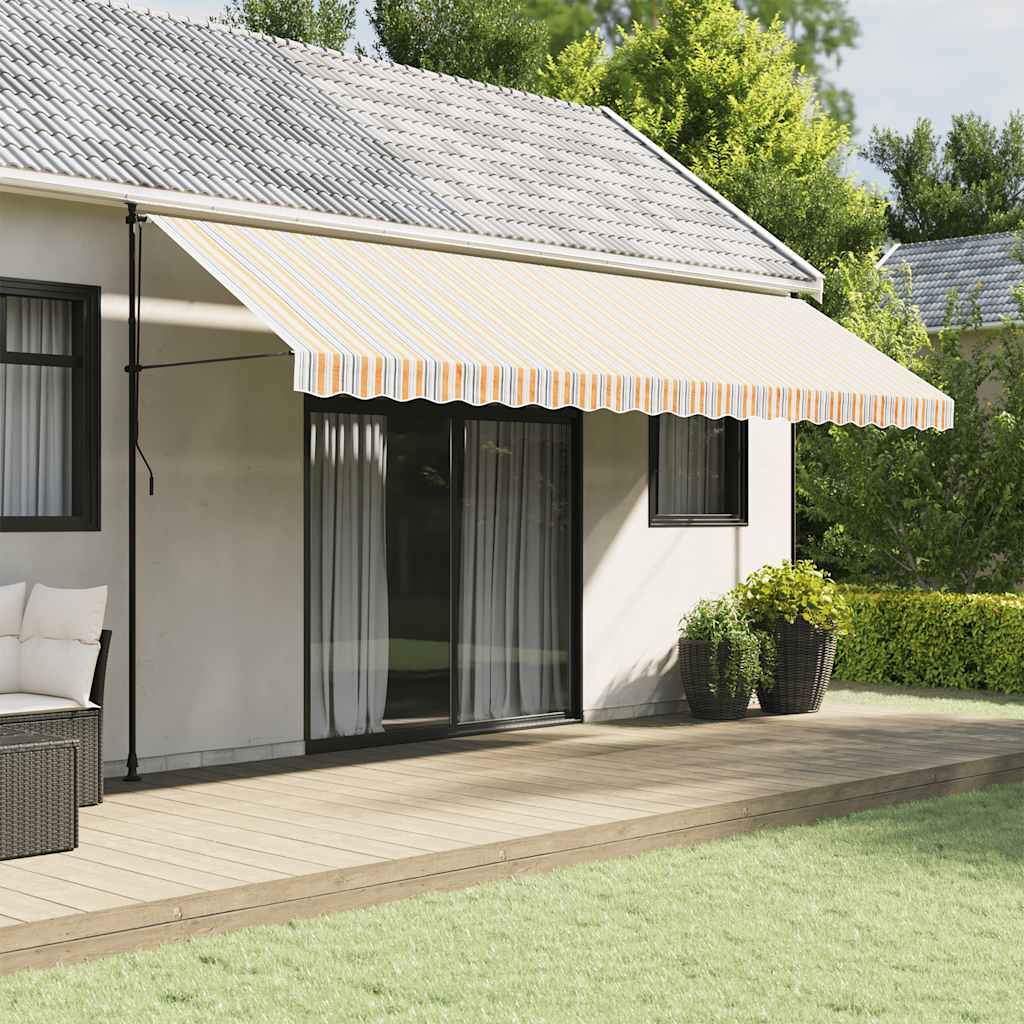 Tessuto di Ricambio per Mantovana Tenda Strisce Multicolore 500 cm