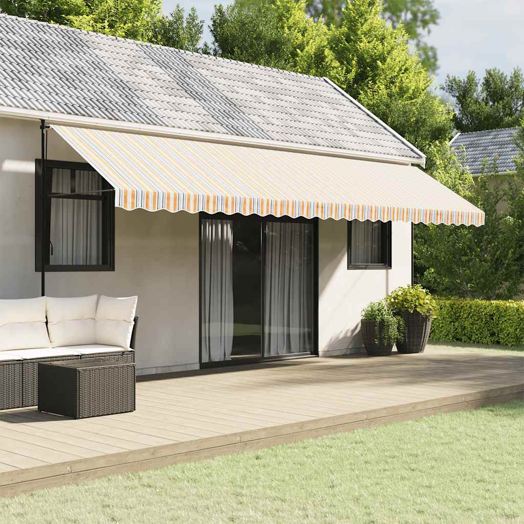 Tessuto di Ricambio per Mantovana Tenda Strisce Multicolore 600 cm