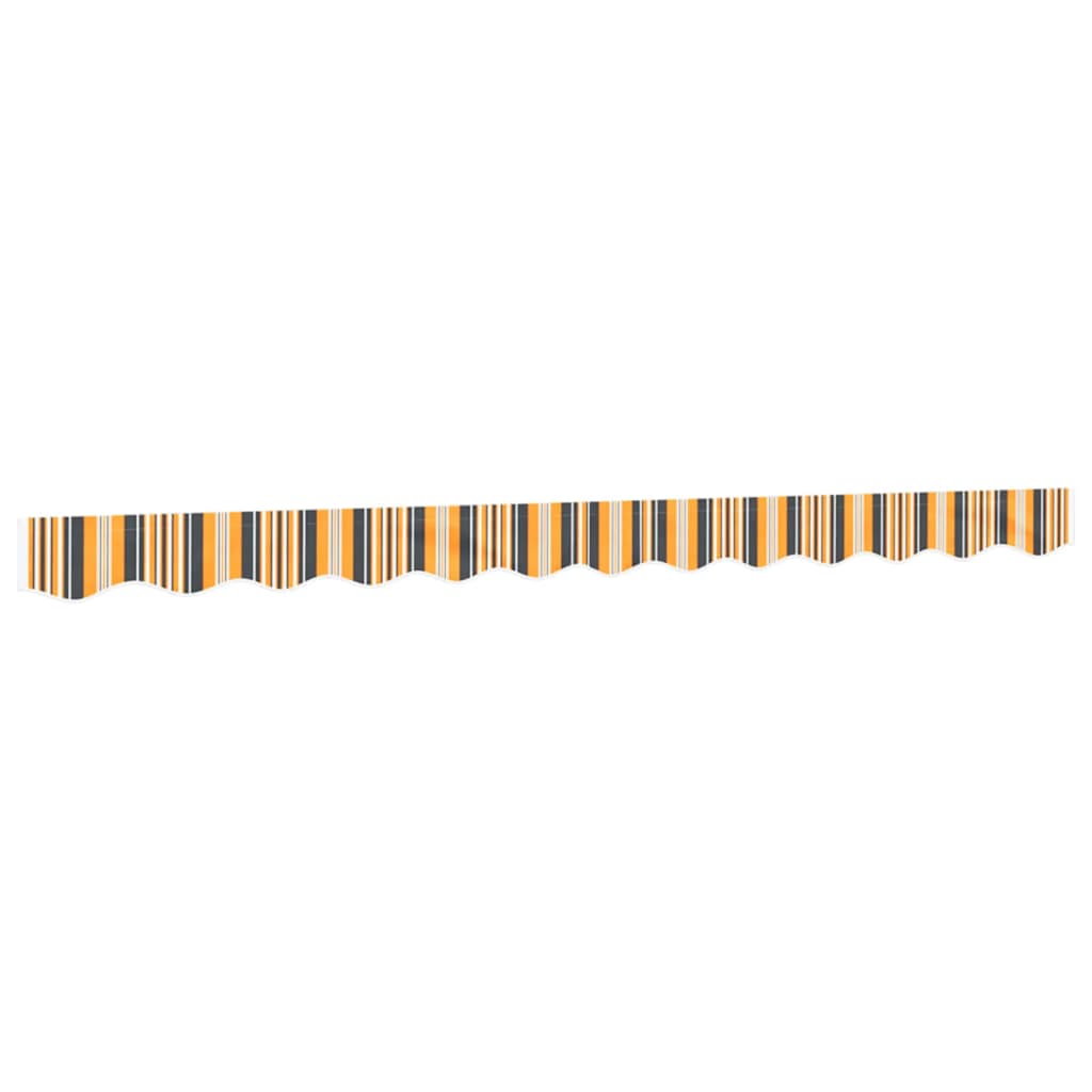 Tessuto Ricambio per Mantovana Tenda Righe Giallo e Grigio 300 cm