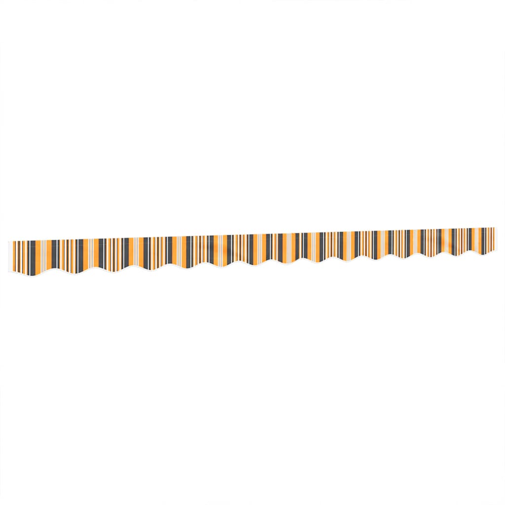 Tessuto Ricambio per Mantovana Tenda Righe Giallo Grigio 350 cm