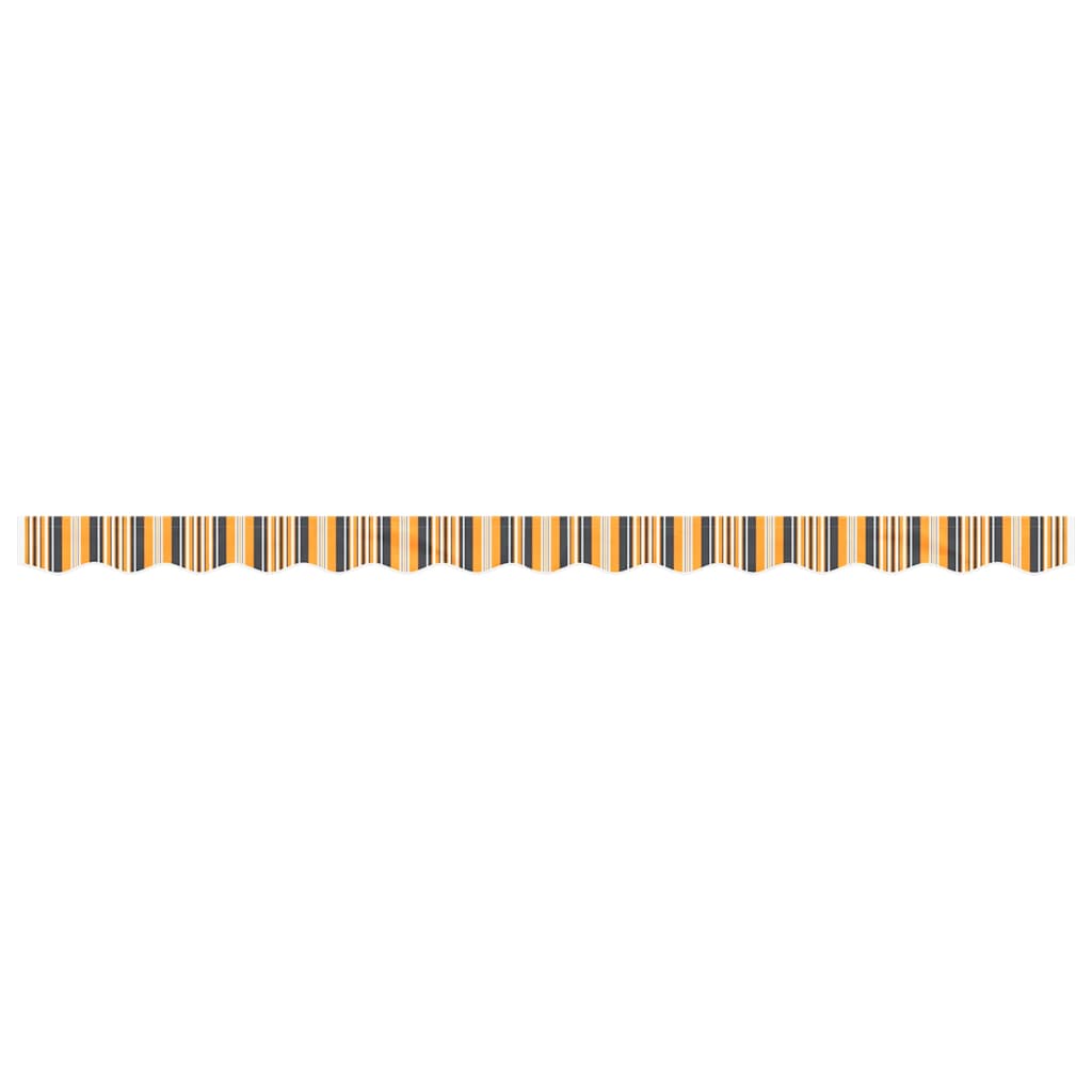 Tessuto Ricambio per Mantovana Tenda Righe Giallo Grigio 350 cm