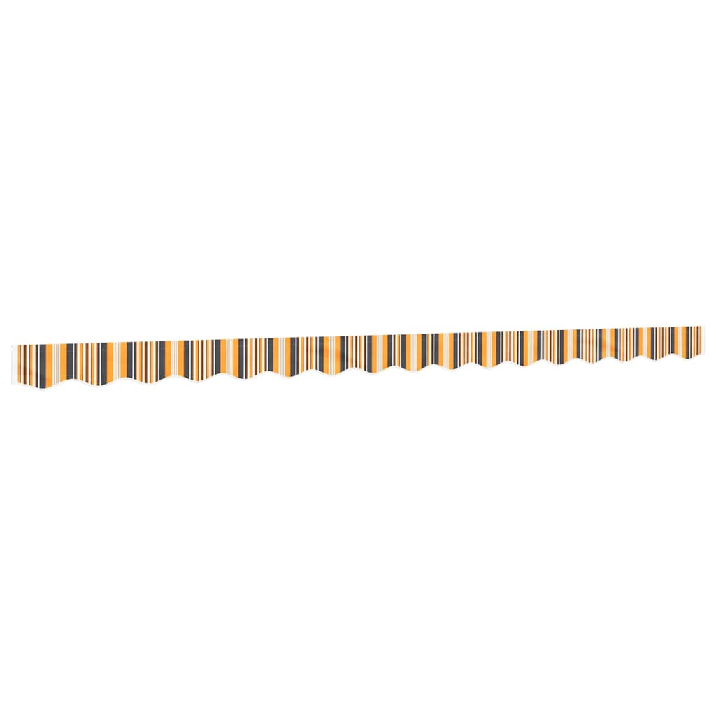 Tessuto Ricambio per Mantovana Tenda Righe Giallo e Grigio 400 cm