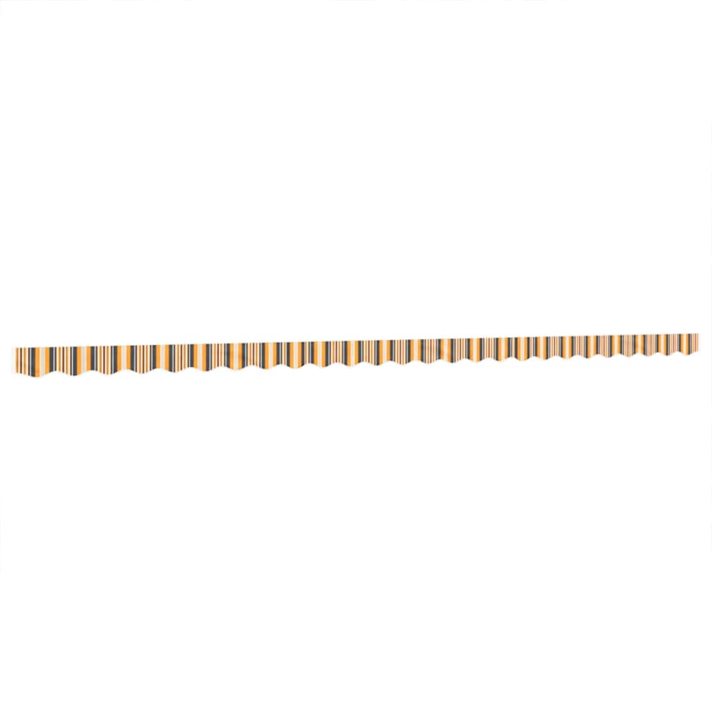 Tessuto Ricambio per Mantovana Tenda Righe Giallo e Grigio 600 cm