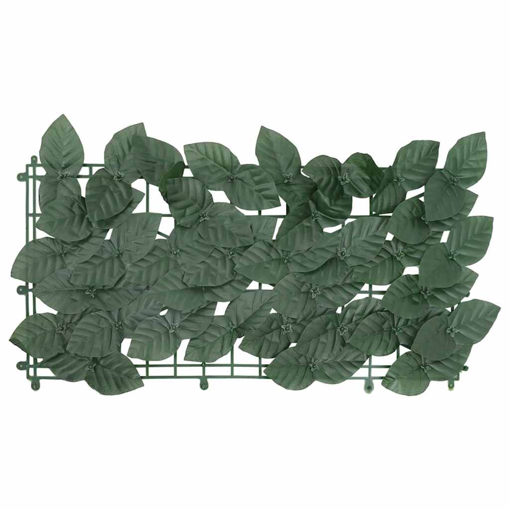 Paravento da Balcone con Foglie Verde Scuro 200x150 cm