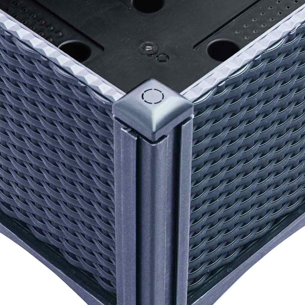 Fioriera Giardino con Graticcio Grigio Blu 160x120x142 cm PP