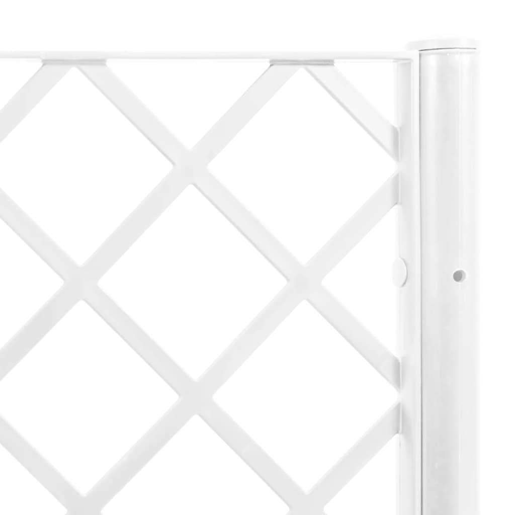 Fioriera da Giardino con Traliccio Bianco 200x160x142 cm in PP