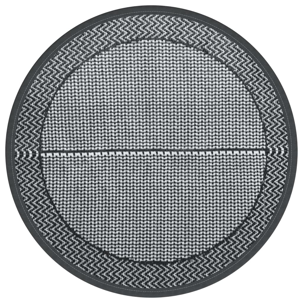 Tappeto da Esterno ARAKIL Grigio Ø160 cm in PP