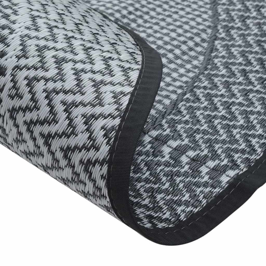 Tappeto da Esterno ARAKIL Grigio Ø160 cm in PP
