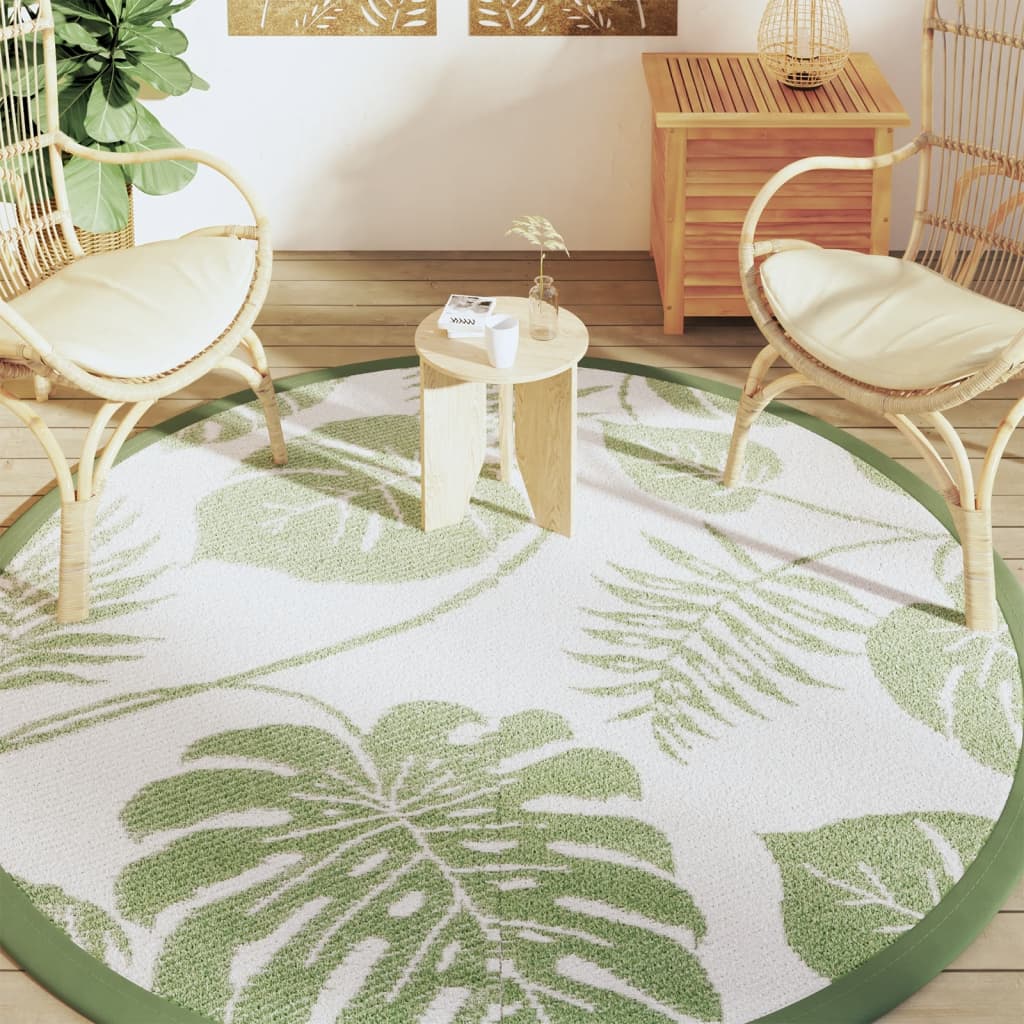 Tappeto da Esterno ARAKIL Verde Ø200 cm in PP