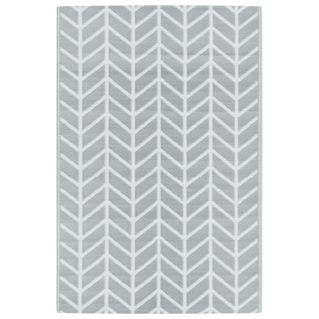 Tappeto da Esterni ARAKIL Grigio 120x180 cm in PP