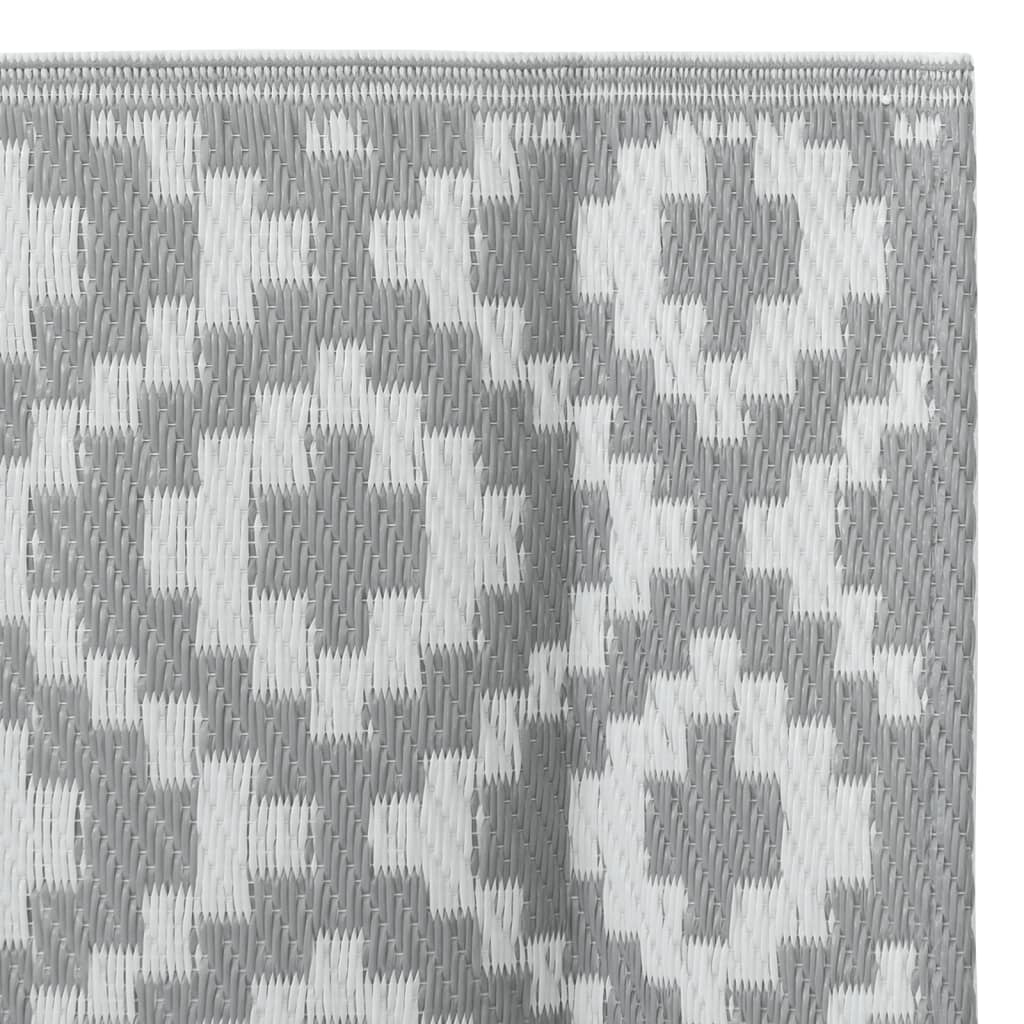 Tappeto da Esterni ARAKIL Grigio 80x150 cm in PP