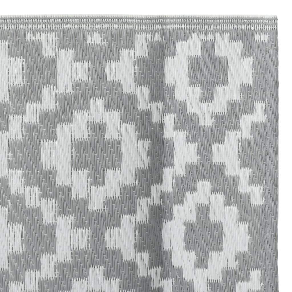 Tappeto da Esterni ARAKIL Grigio 80x250 cm in PP