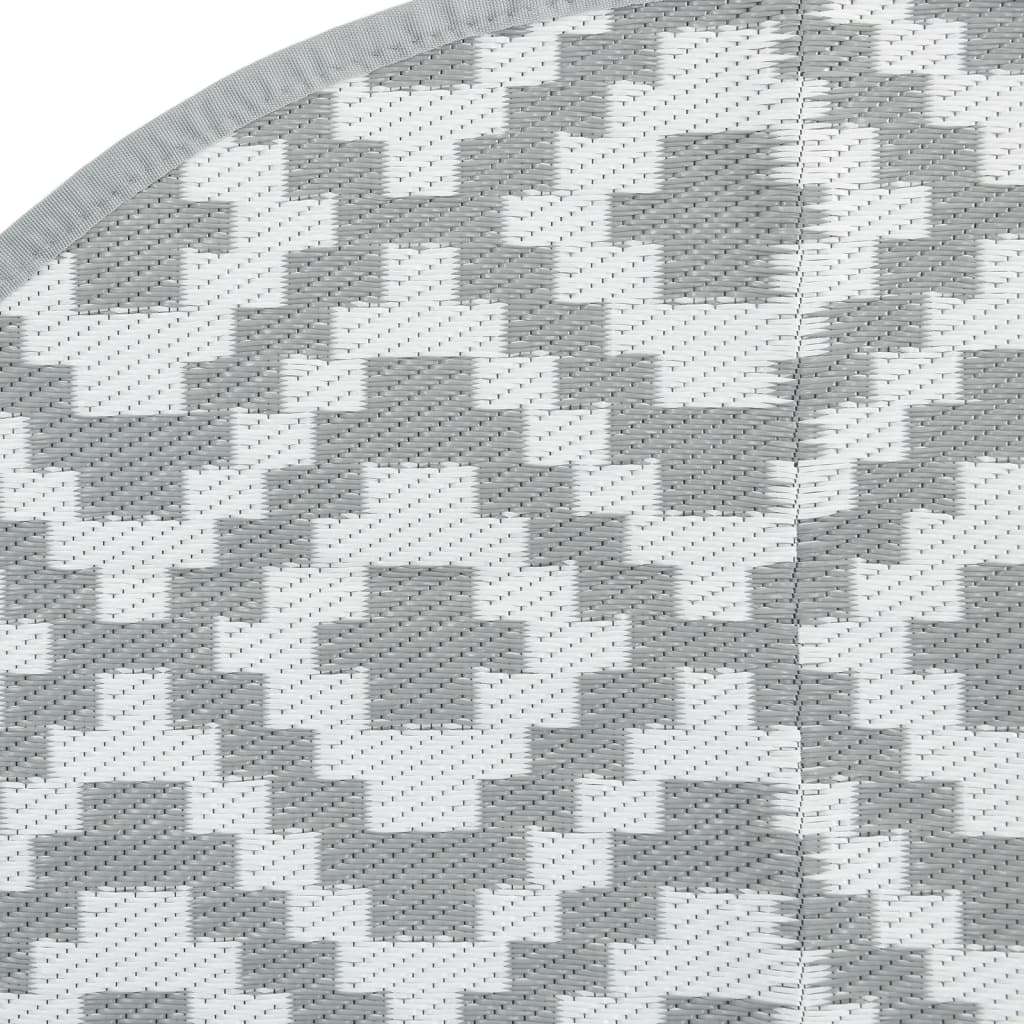 Tappeto da Esterno ARAKIL Grigio Ø120 cm in PP