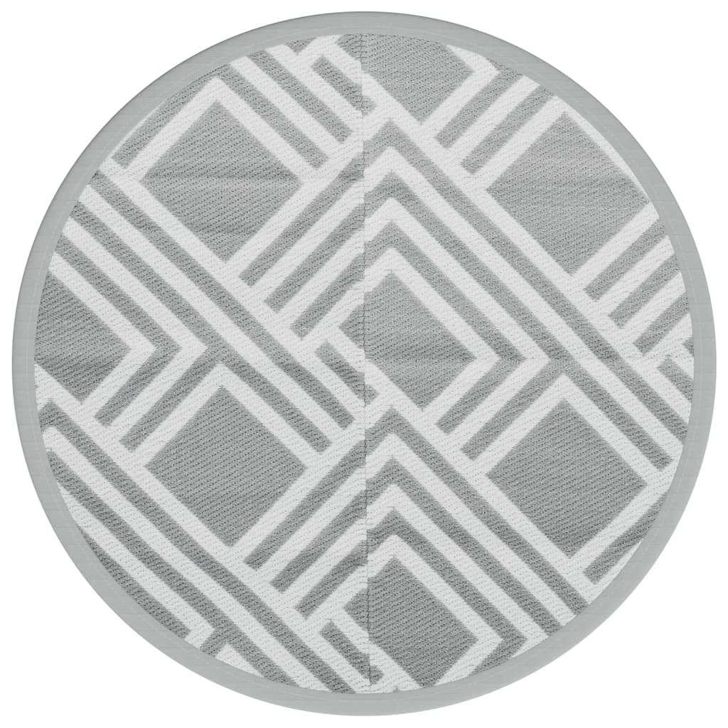 Tappeto da Esterno ARAKIL Grigio Ø200 cm in PP