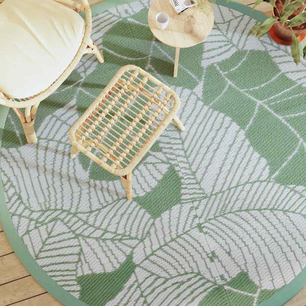 Tappeto da Esterno ARAKIL Verde Ø200 cm in PP