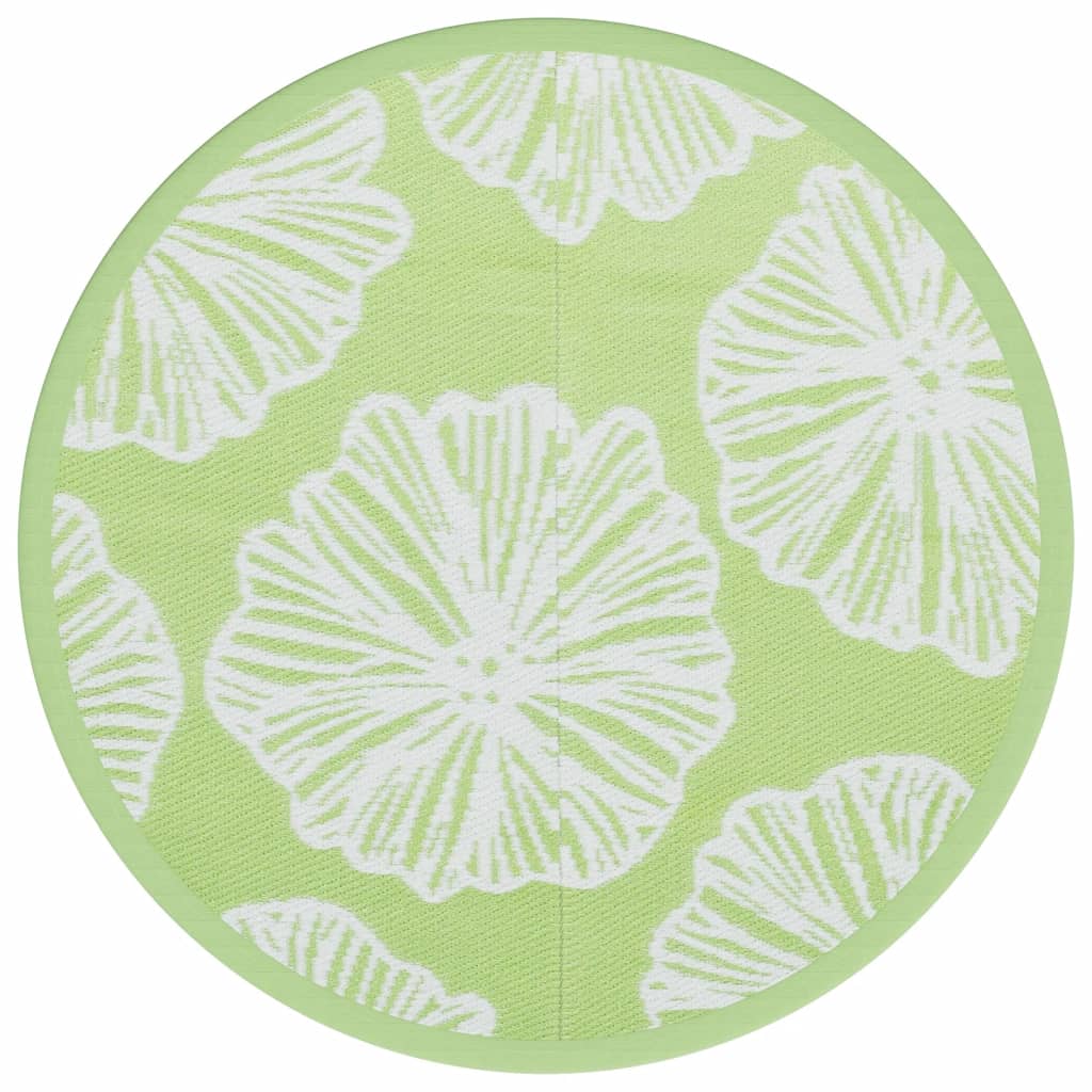 Tappeto da Esterno ARAKIL Verde Ø160 cm in PP