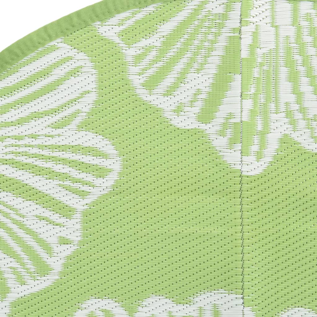 Tappeto da Esterno ARAKIL Verde Ø160 cm in PP