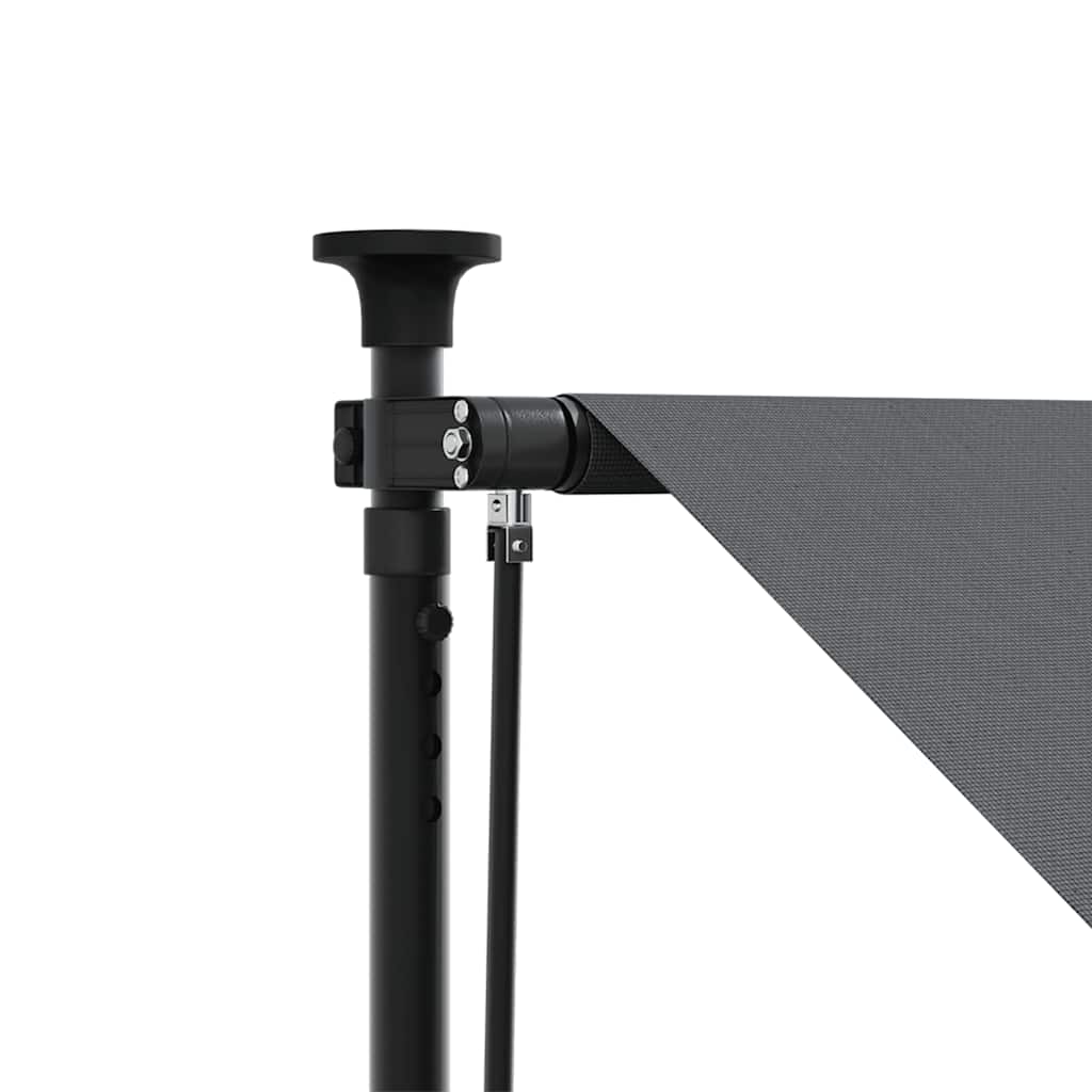 Tenda da Sole Retrattile Antracite 300x150 cm Tessuto e Acciaio