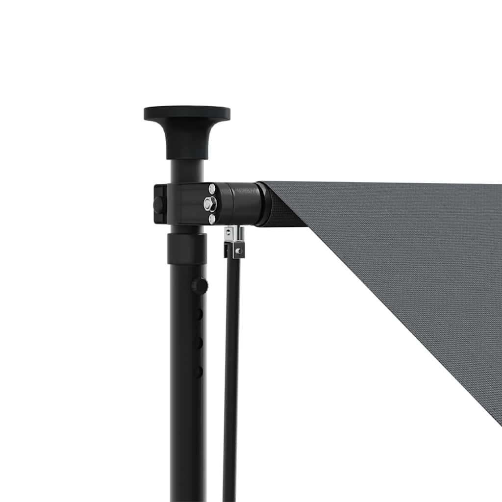 Tenda da Sole Retrattile Antracite 400x150 cm Tessuto e Acciaio