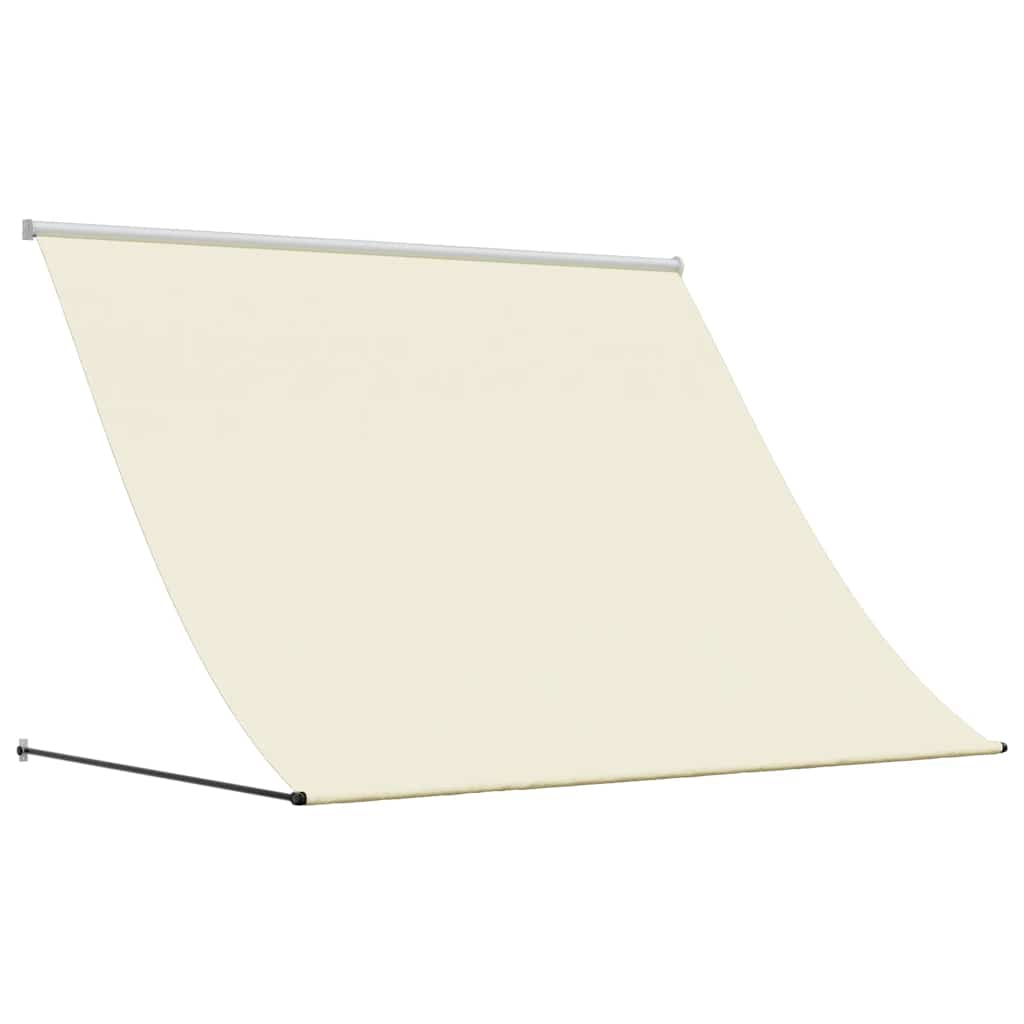 Tenda da Sole Retrattile Crema 250x150 cm in Tessuto e Acciaio