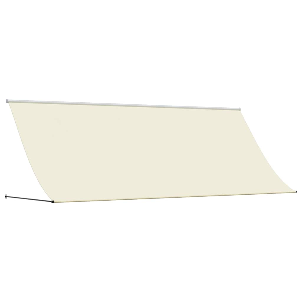 Tenda da Sole Retrattile Crema 350x150 cm in Tessuto e Acciaio