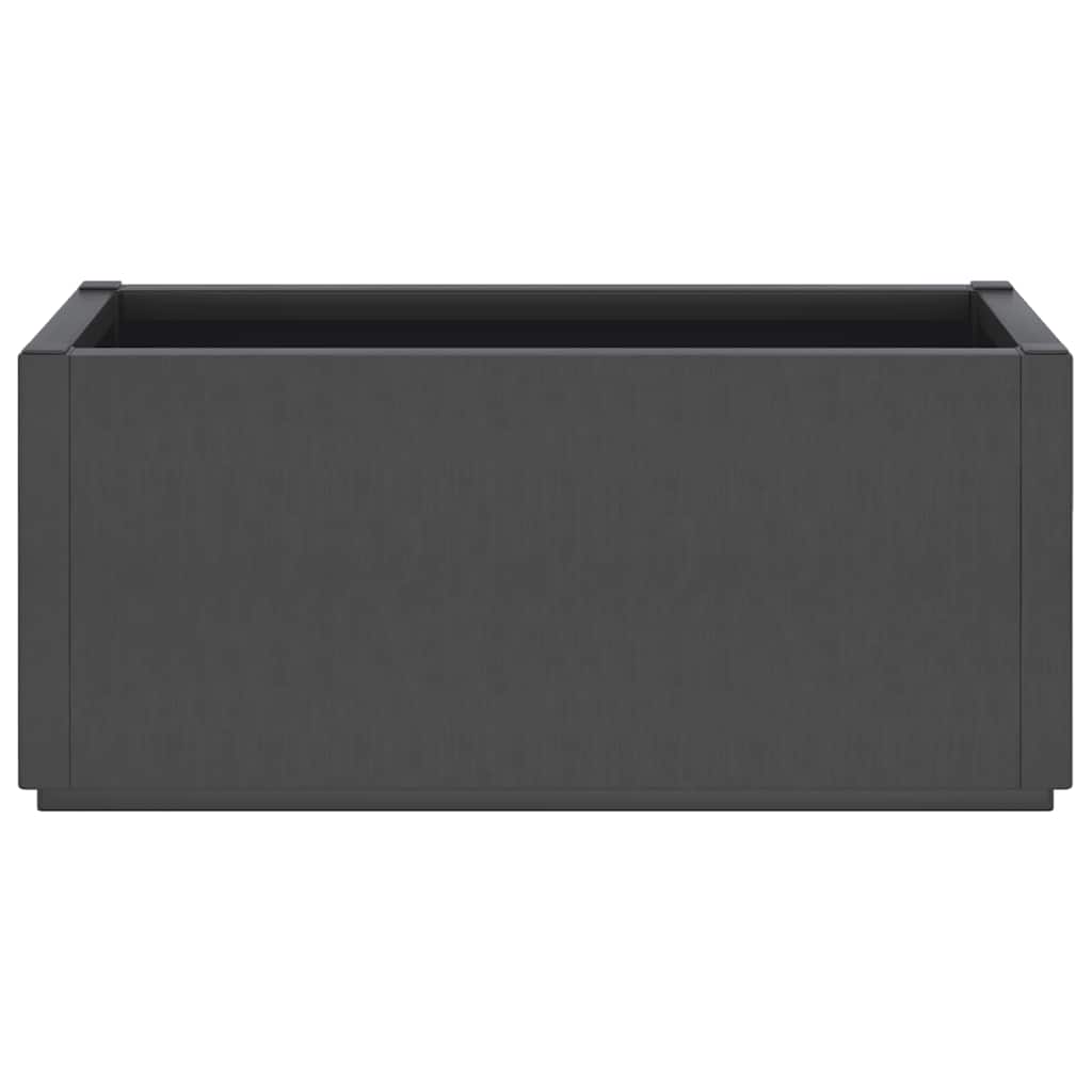 Fioriera da Giardino Grigio Scuro 80x36x35 cm in PP