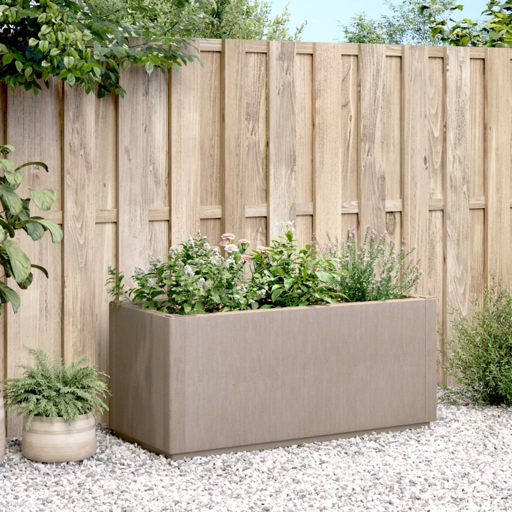 Scatola per Fiori da Giardino Marrone Chiaro