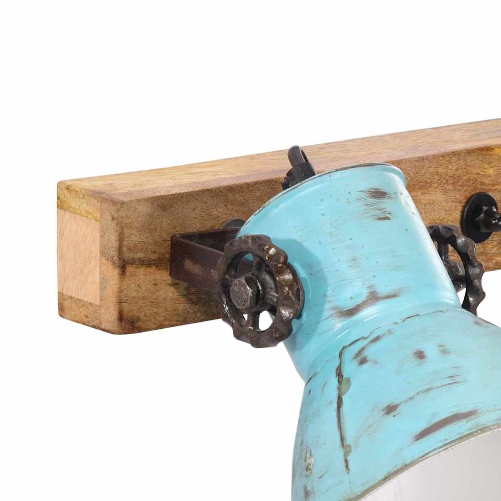 Lampada a Parete 25 W Blu Anticato 65x25 cm E27