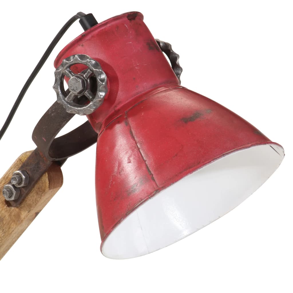 Lampada da Scrivania 25 W Rosso Anticato 23x18x96 cm E27