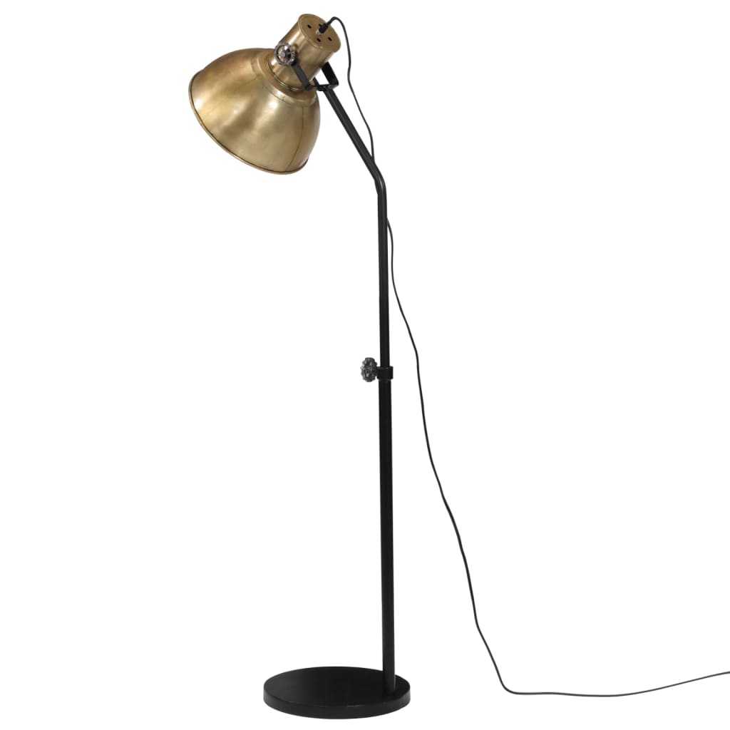 Lampada da Terra 25 W Ottone Anticato 30x30x90-150 cm E27