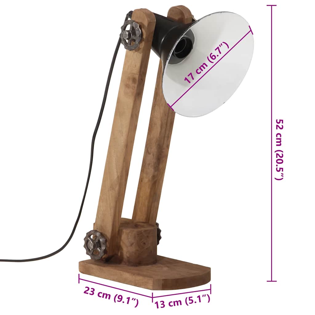 Lampada da Scrivania 25 W Nera 23x13x52 cm E27
