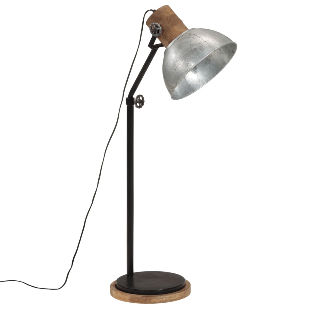 Lampada da Terra 25 W Argento Vintage 30x30x100-150 cm E27