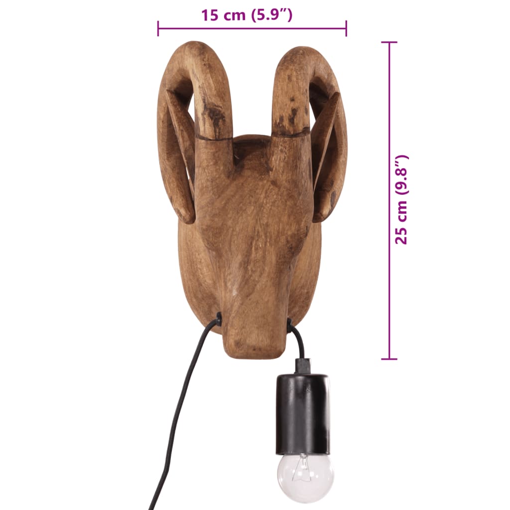 Lampada a Parete a Forma di Animale 25 W 15x24x25 cm E27