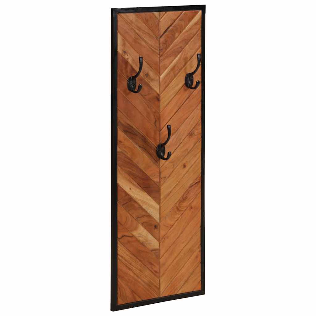 Appendiabiti 2 pz 35x1x90 cm in Legno Massello di Acacia