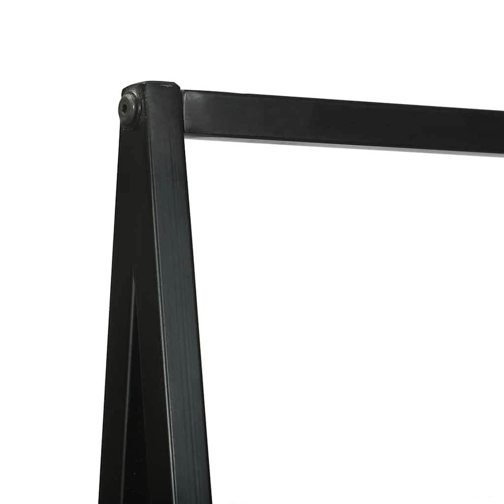 Stendibiancheria Nero 60 x 45 x 180 cm Legno di Acacia Massello
