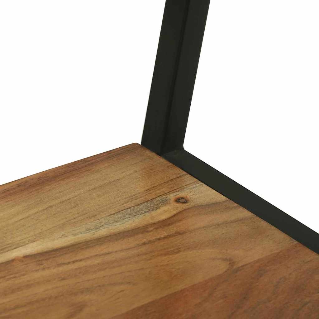 Stendibiancheria Nero 60 x 45 x 180 cm Legno di Acacia Massello