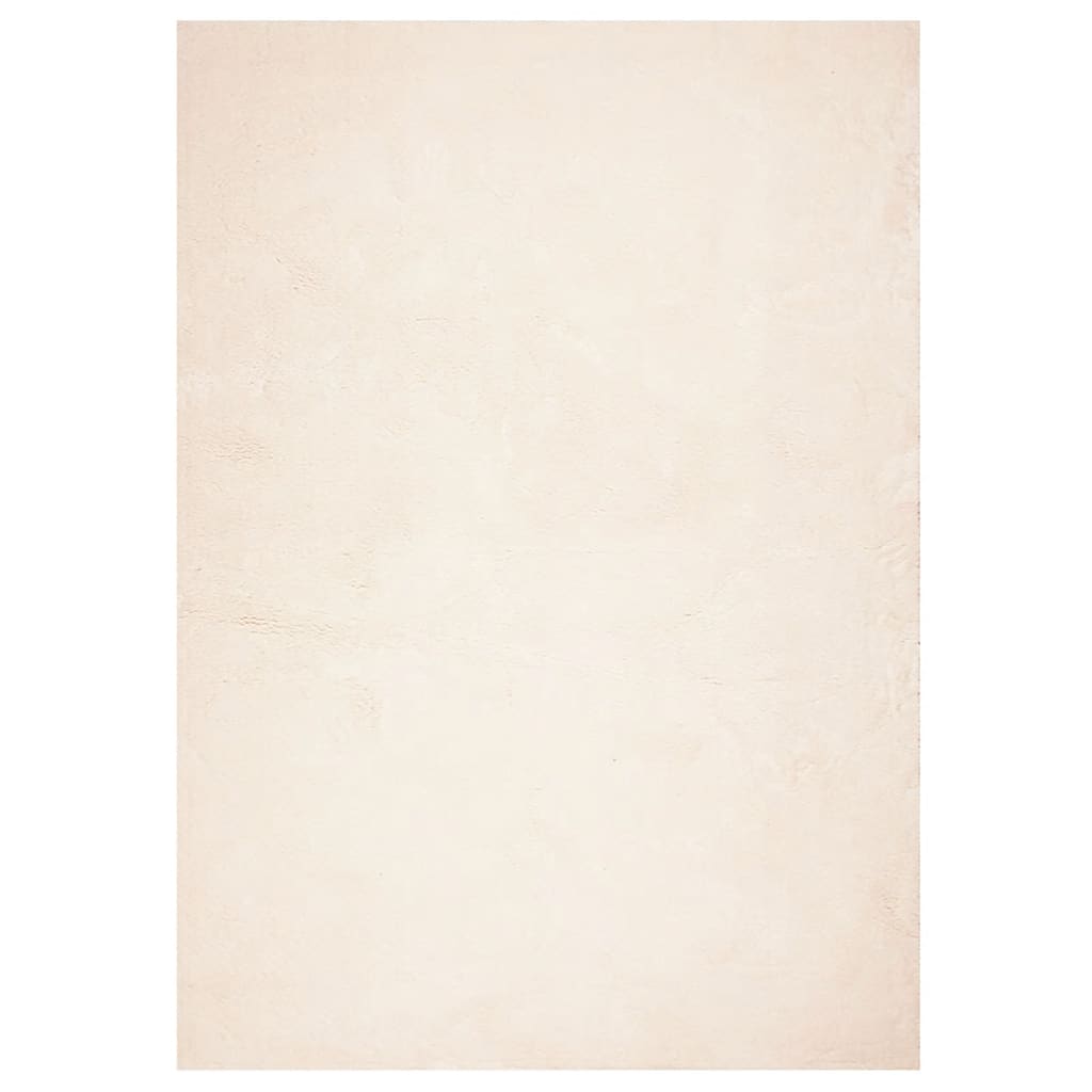 Tappeto a Pelo Corto HUARTE Morbido e Lavabile Beige 120x170 cm